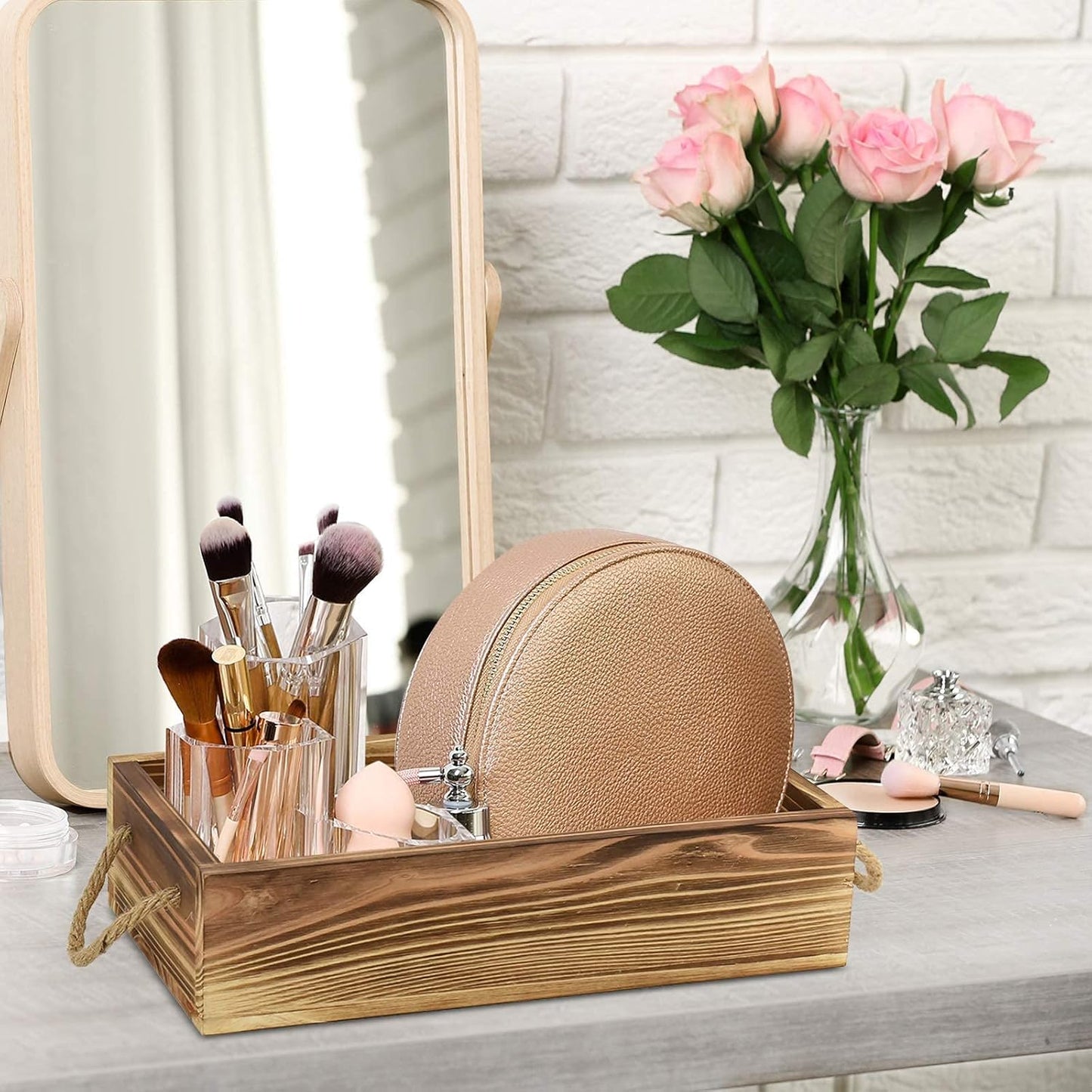 Wooden Bathroom Toilet Tank Box Wood Tissue Holder Box Toilet Paper Holder Basket Toilet Paper Tank Storage Basket Decorative Storage Box for Countertop Bathroom Box for Toilet Basket for Toilet Paper