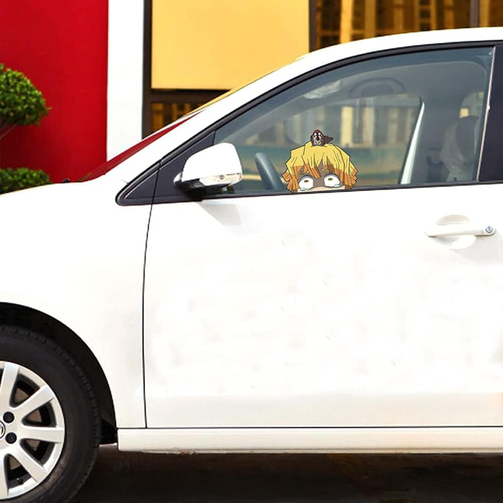 6Pcs Anime Car Decals for Windshield Windows Sticker Decal Waterproof Car Accessories