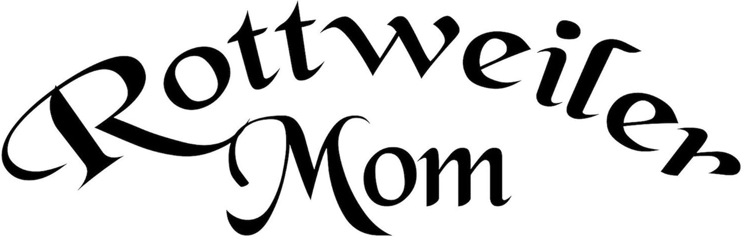 Rottweiler Mom Oval Sticker Oval Car Bumper Sticker
