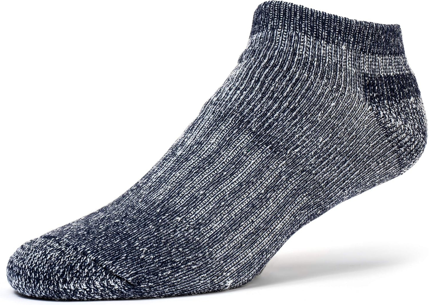 Low Cut Ankle Merino Wool Mens Hiking Running Socks Compression Arch Support Cushioned 6 Pairs