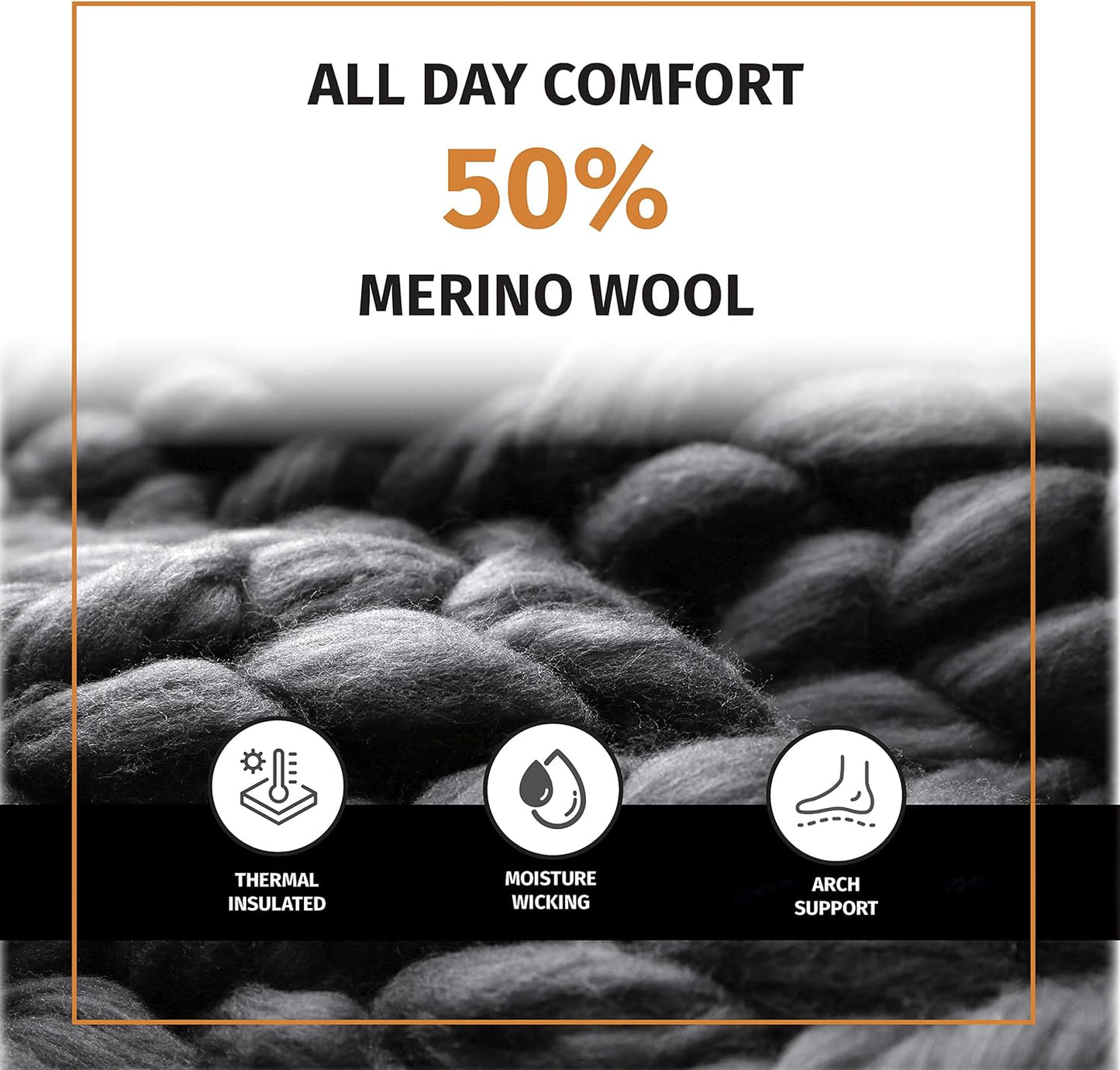 Low Cut Ankle Merino Wool Mens Hiking Running Socks Compression Arch Support Cushioned 6 Pairs
