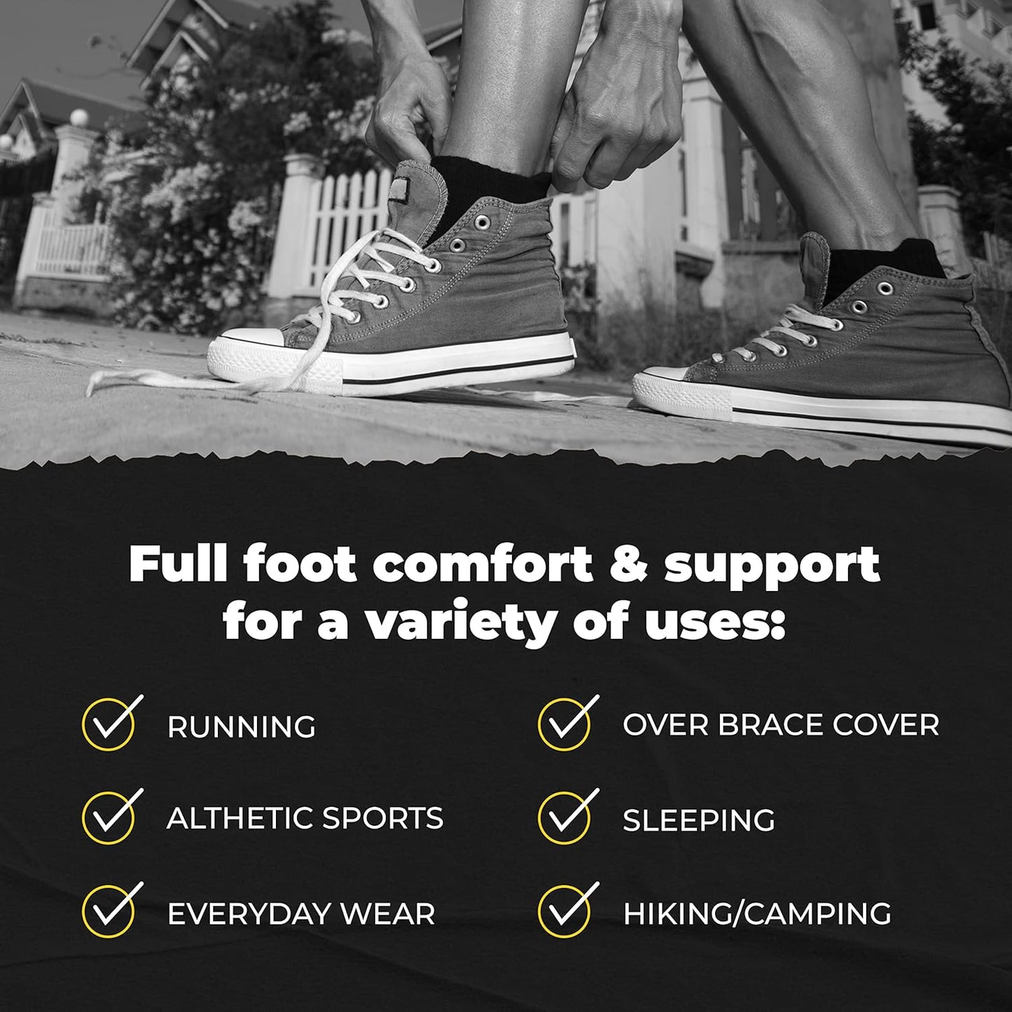 Black Ankle Compression Socks for Women- Breathable Copper Compression Socks Men, Low Cut Sock with Arch Support