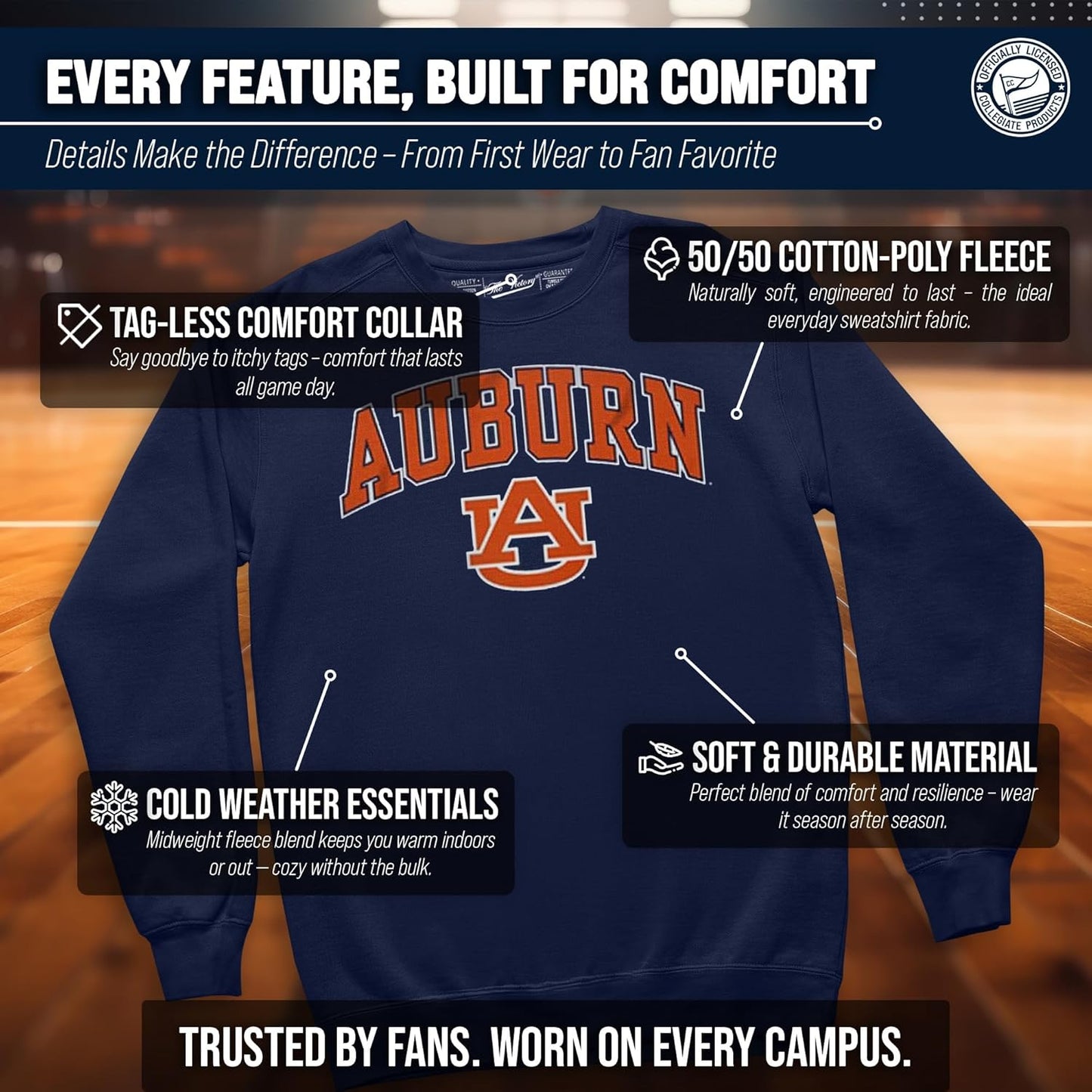Adult Arch & Logo Soft Style Gameday Crewneck Sweatshirt