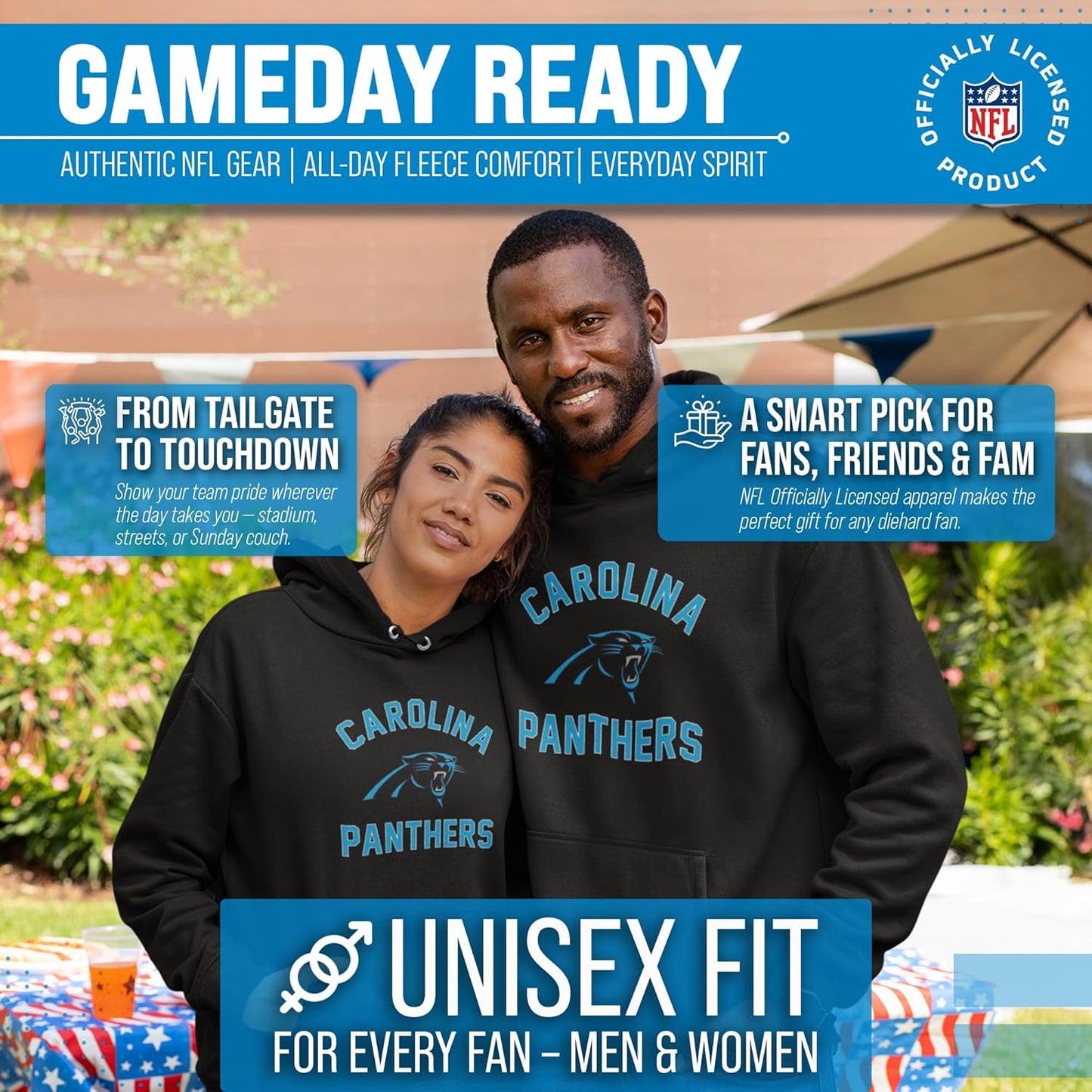 NFL Adult Gameday Football Crewneck Sweatshirt - Cotton Blend - Stay Warm, Comfortable & Stylish on Game Day