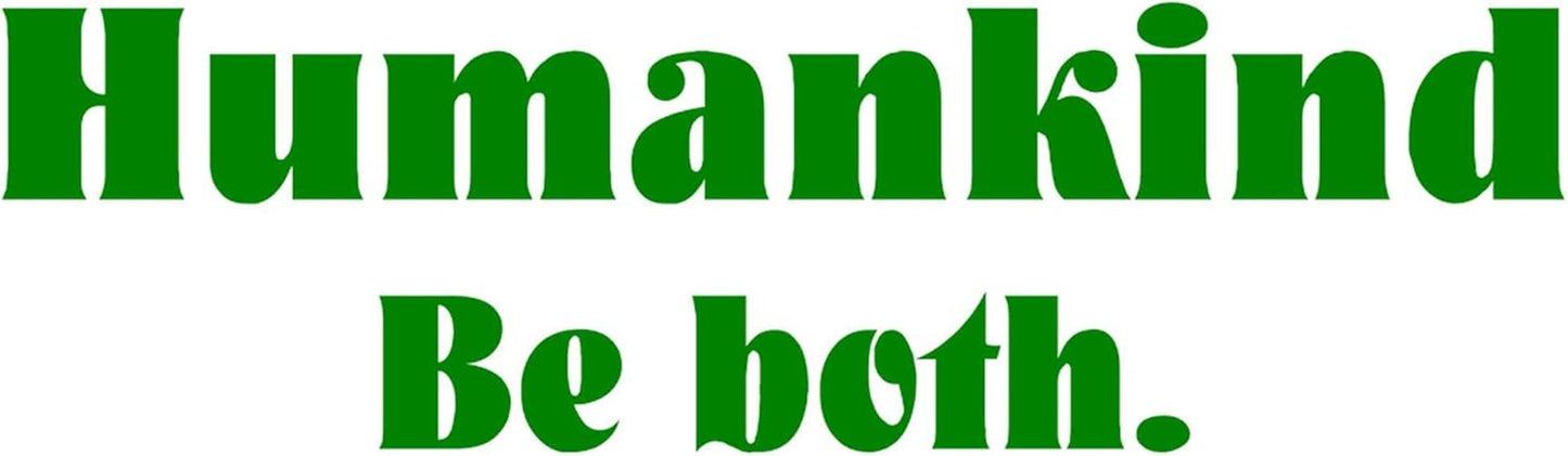 Human Kind Oval Sticker Oval Car Bumper Sticker