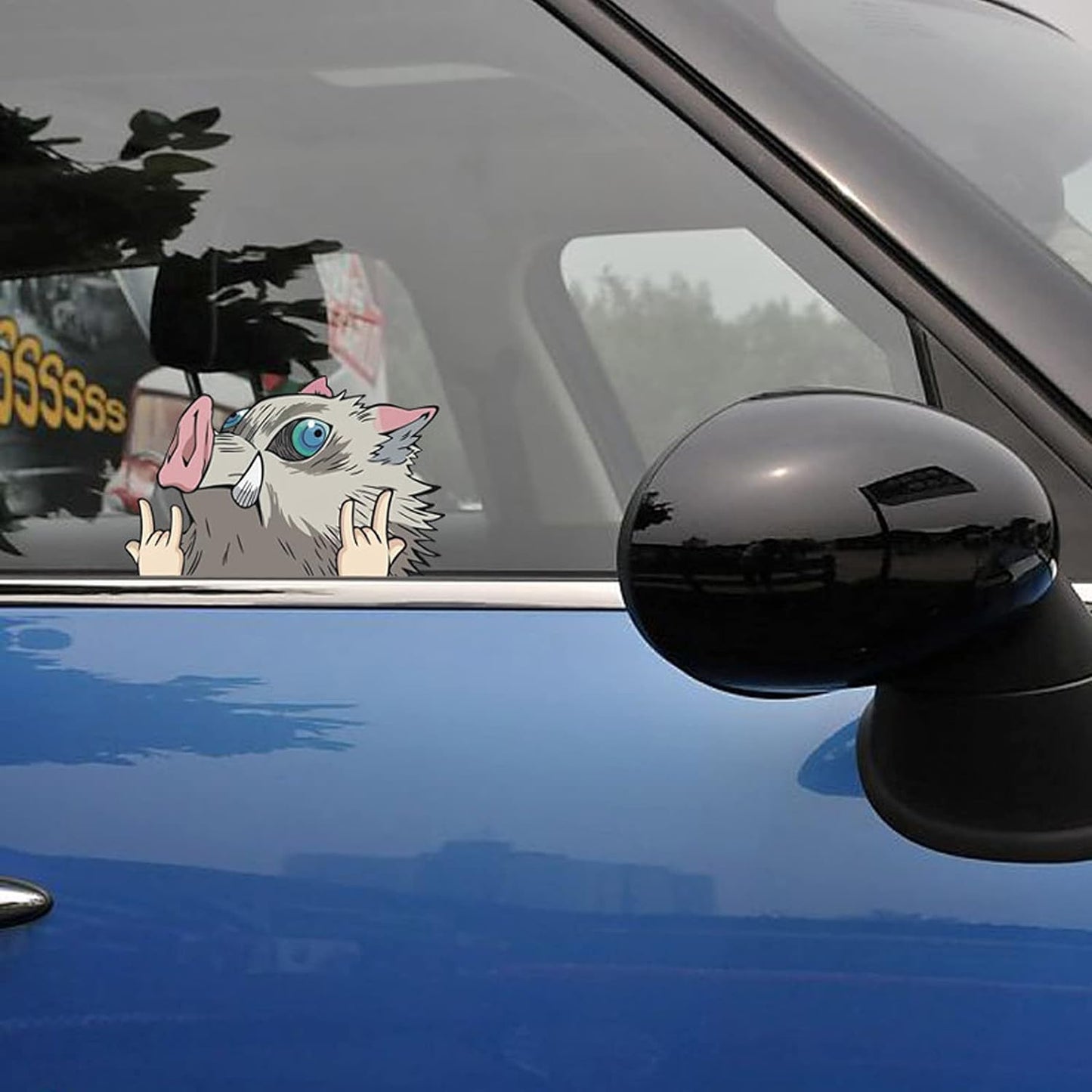 6Pcs Anime Car Decals for Windshield Windows Sticker Decal Waterproof Car Accessories