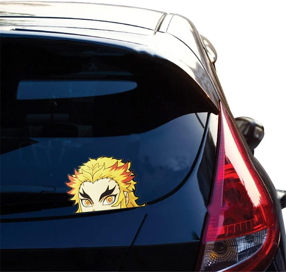 6Pcs Anime Car Decals for Windshield Windows Sticker Decal Waterproof Car Accessories