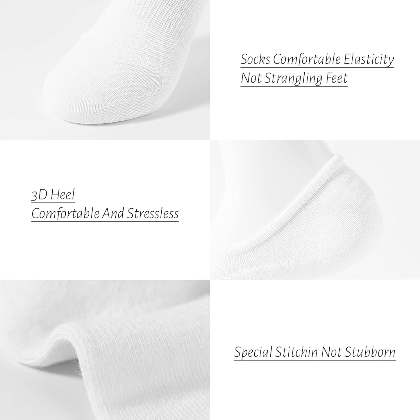 No Show Socks Men Low Cut Ankle Short Socks for Men Casual Athletic Socks with Non Slip Grip