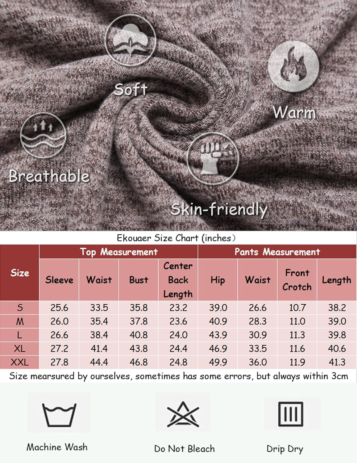 Womens Pajamas Set Long Sleeve Loungewear Soft Lounge Set Joggers with Pockets