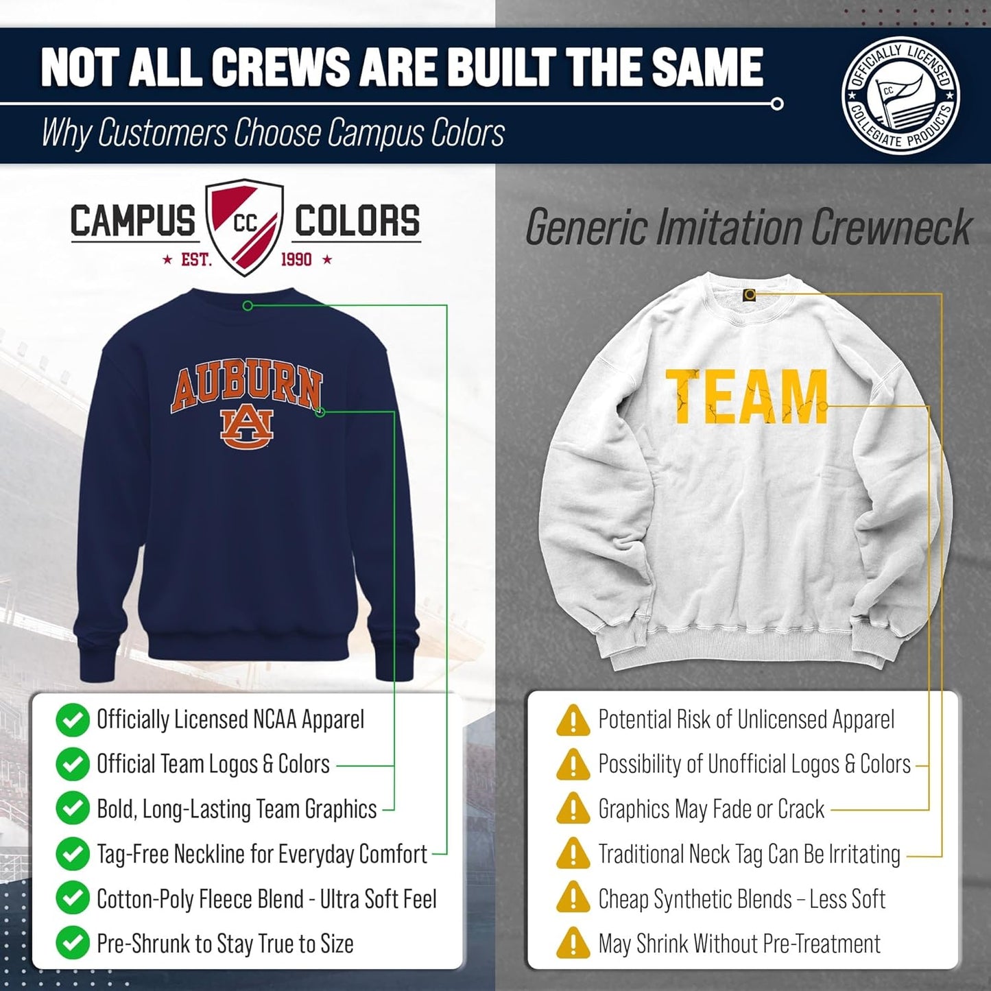 Adult Arch & Logo Soft Style Gameday Crewneck Sweatshirt