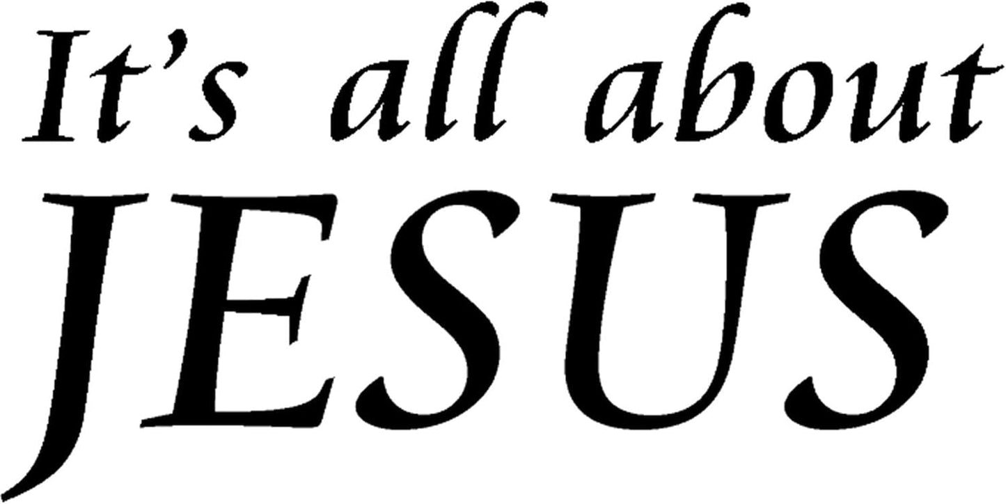 It'S All about Jesus Oval Sticker Oval Car Bumper Sticker