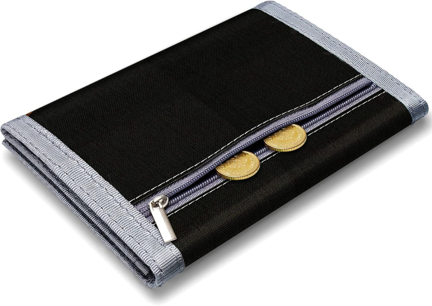 Kids Wallet for Boys Ages 6-8 Trifold, Wallets for Boys with Zippered Coin Pocket and Card Holders, Novelty Wallet for Childrens Birthday Gifts