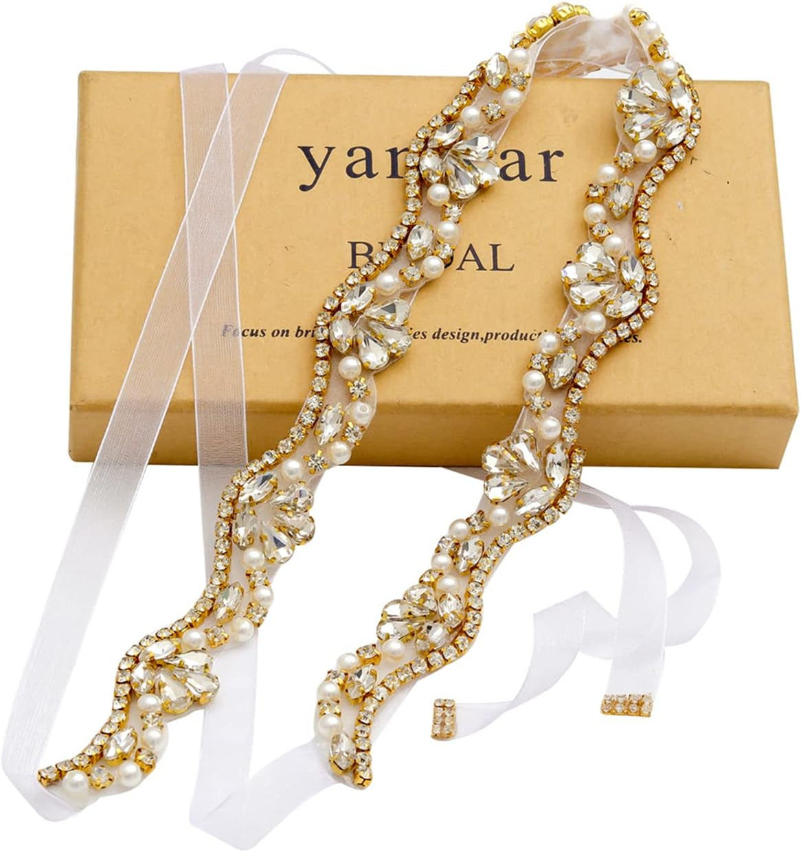 Handmade Rhinestone Wedding Belt Crystal Bridal Belt and Sashes for for Bridal Bridesmaid Gowns
