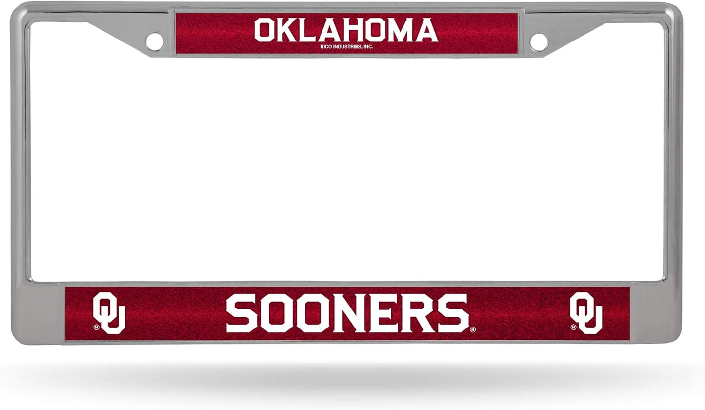 NCAA 12" X 6" Silver Bling Chrome Car/Truck/Suv Auto Accessory