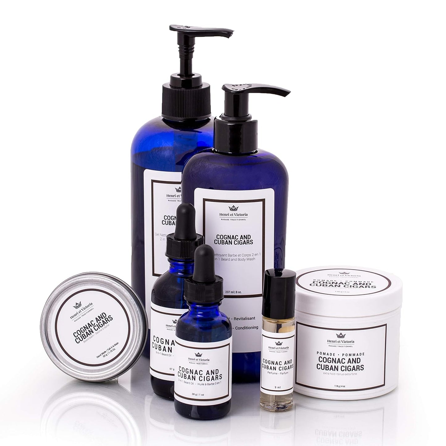 Cognac and Cuban Cigar Hair Pomade for Men Strong Hold and Medium Shine - Water-Based Hair Styling Pomade, Adds Texture and Thickness, Easy to Wash Out - All Day Hold for All Hair Styles - 118G 4Oz