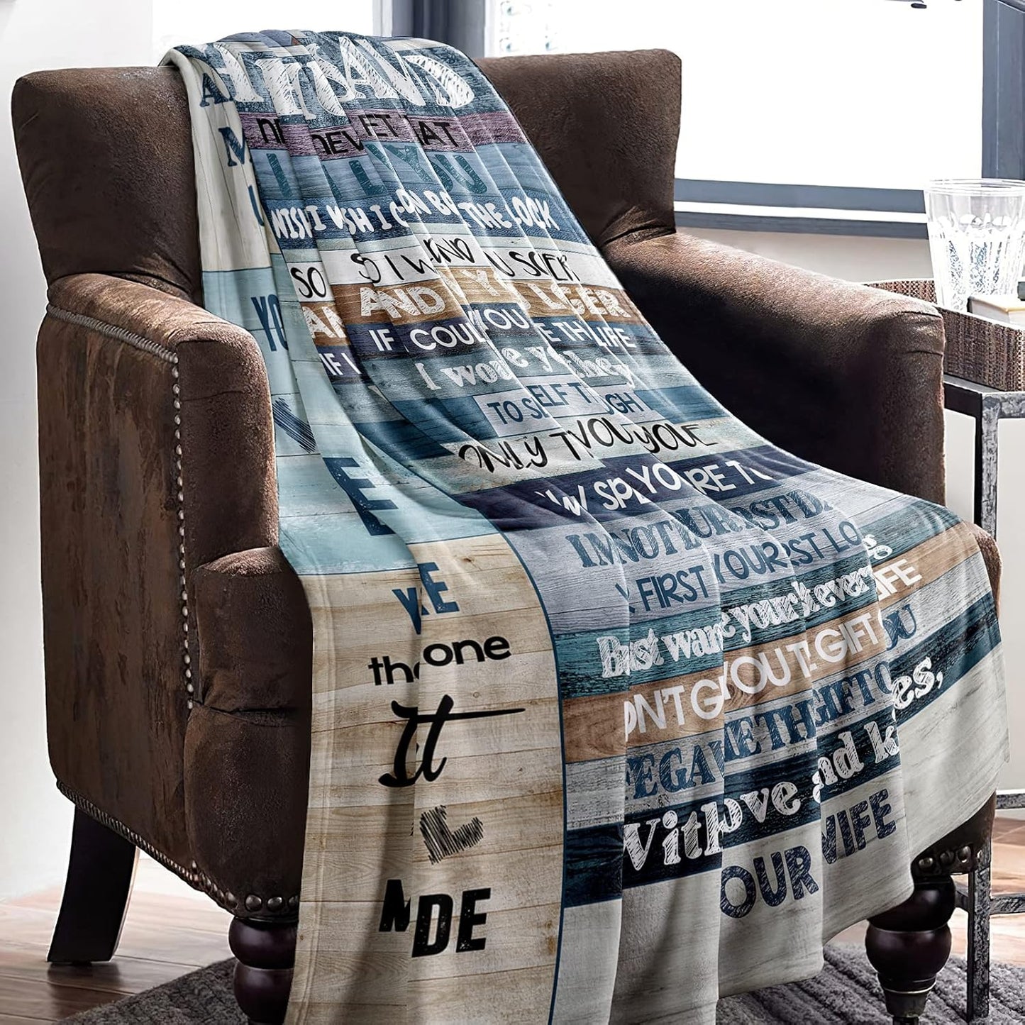 Personalized Ultra-Soft Throw Blanket for Him, Husband'S Anniversary & Birthday Gift (80 X 60 In)