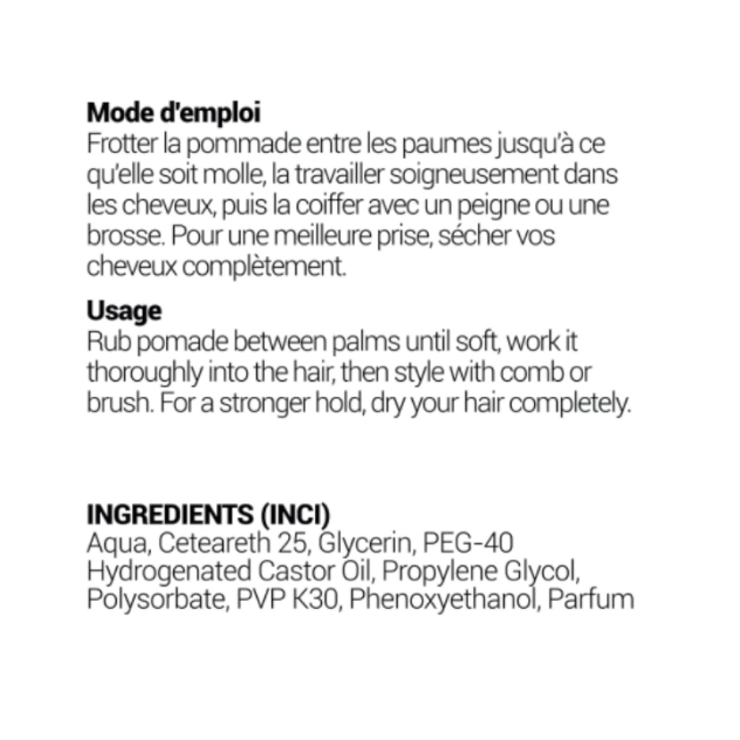 Cognac and Cuban Cigar Hair Pomade for Men Strong Hold and Medium Shine - Water-Based Hair Styling Pomade, Adds Texture and Thickness, Easy to Wash Out - All Day Hold for All Hair Styles - 118G 4Oz