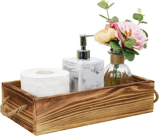Wooden Bathroom Toilet Tank Box Wood Tissue Holder Box Toilet Paper Holder Basket Toilet Paper Tank Storage Basket Decorative Storage Box for Countertop Bathroom Box for Toilet Basket for Toilet Paper