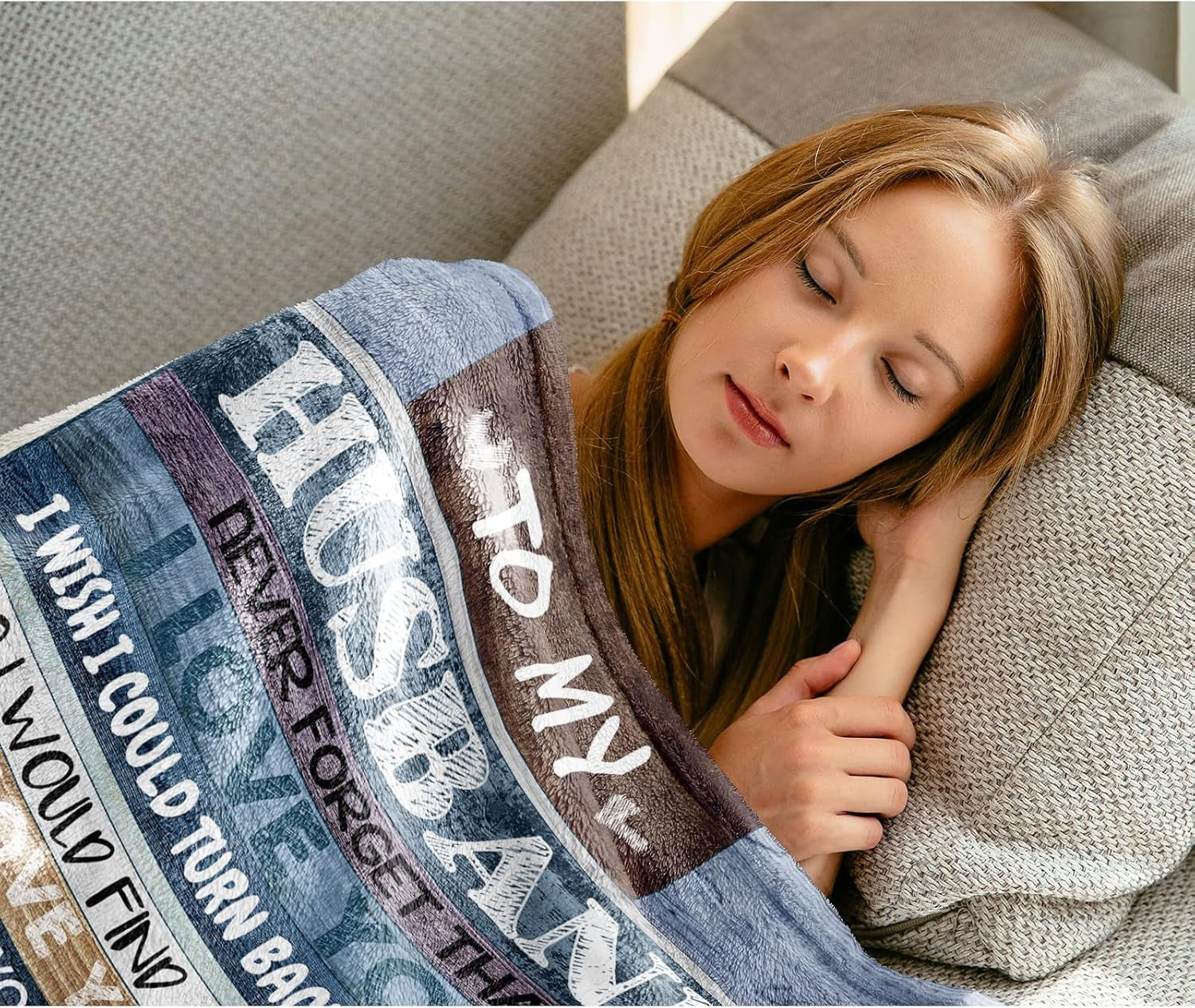 Personalized Ultra-Soft Throw Blanket for Him, Husband'S Anniversary & Birthday Gift (80 X 60 In)