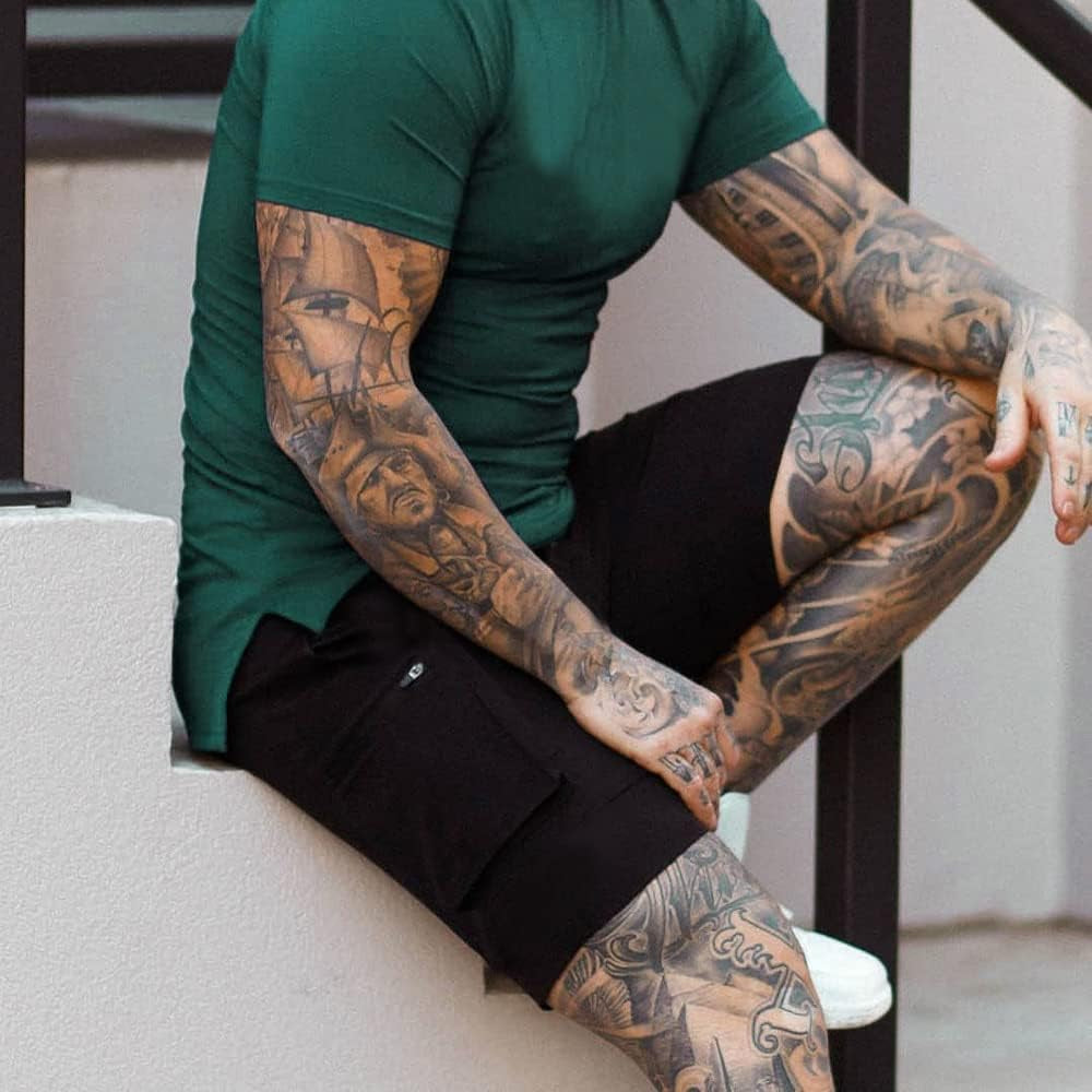 Men'S 5 Inch Inseam Shorts Men Workout Shorts Gym Bodybuilding Short Shorts with Zipper Cargo Pockets