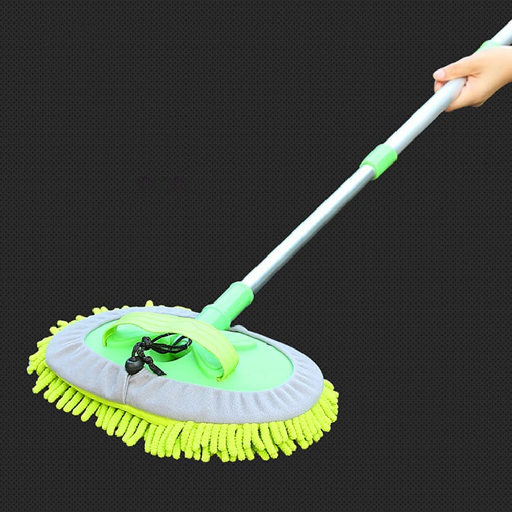 Microfiber Car Wash Brush Mop Mitt, Car Cleaning Supplies Kit Duster Washing Car Tools Accessories, Scratch- Replacement Head