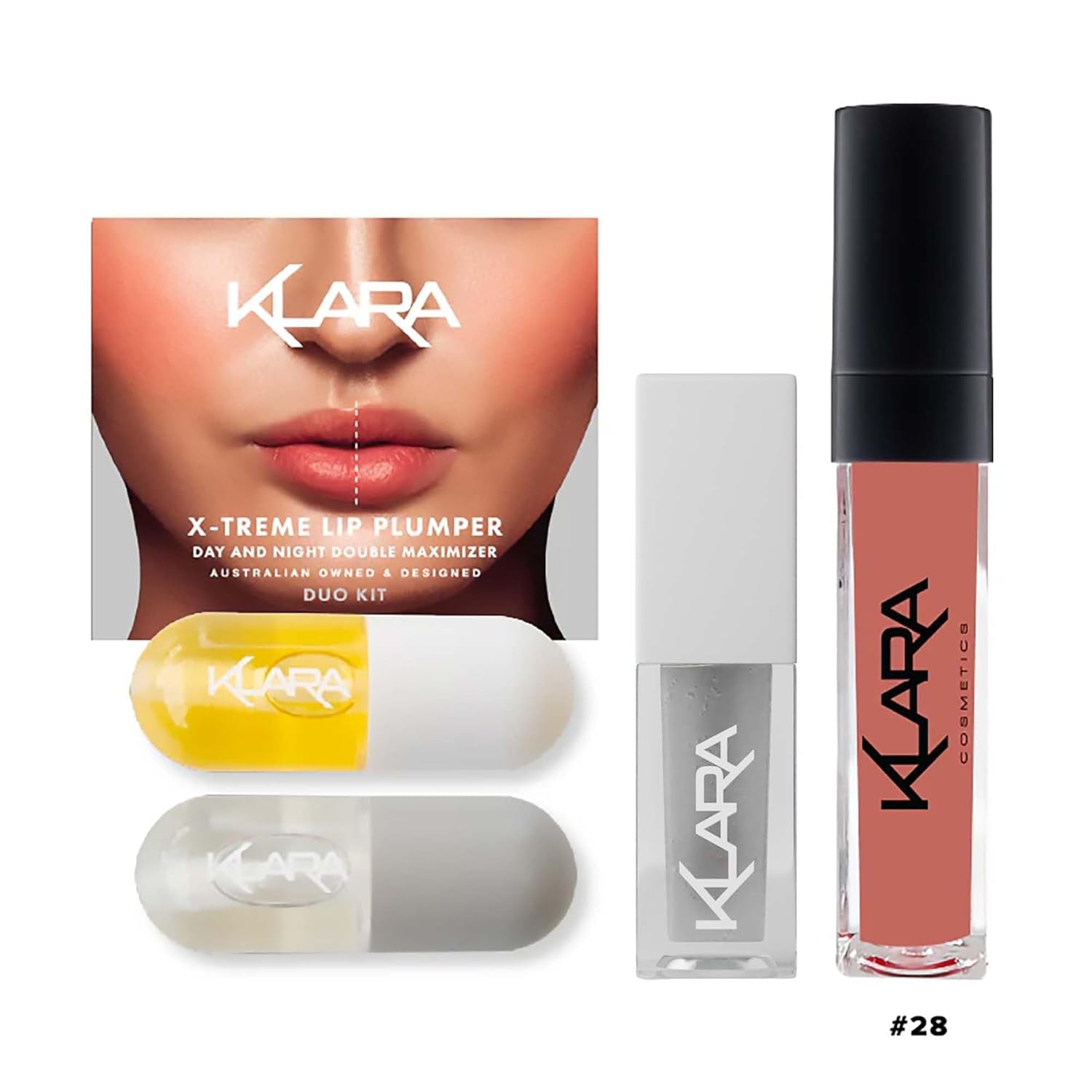 the Lip Therapy Kit - Lip Care Kit Includes Lip Oil, Lip Plumper and Lipstick for Women - Long-Lasting, Non-Drying Formula - 3 Pc