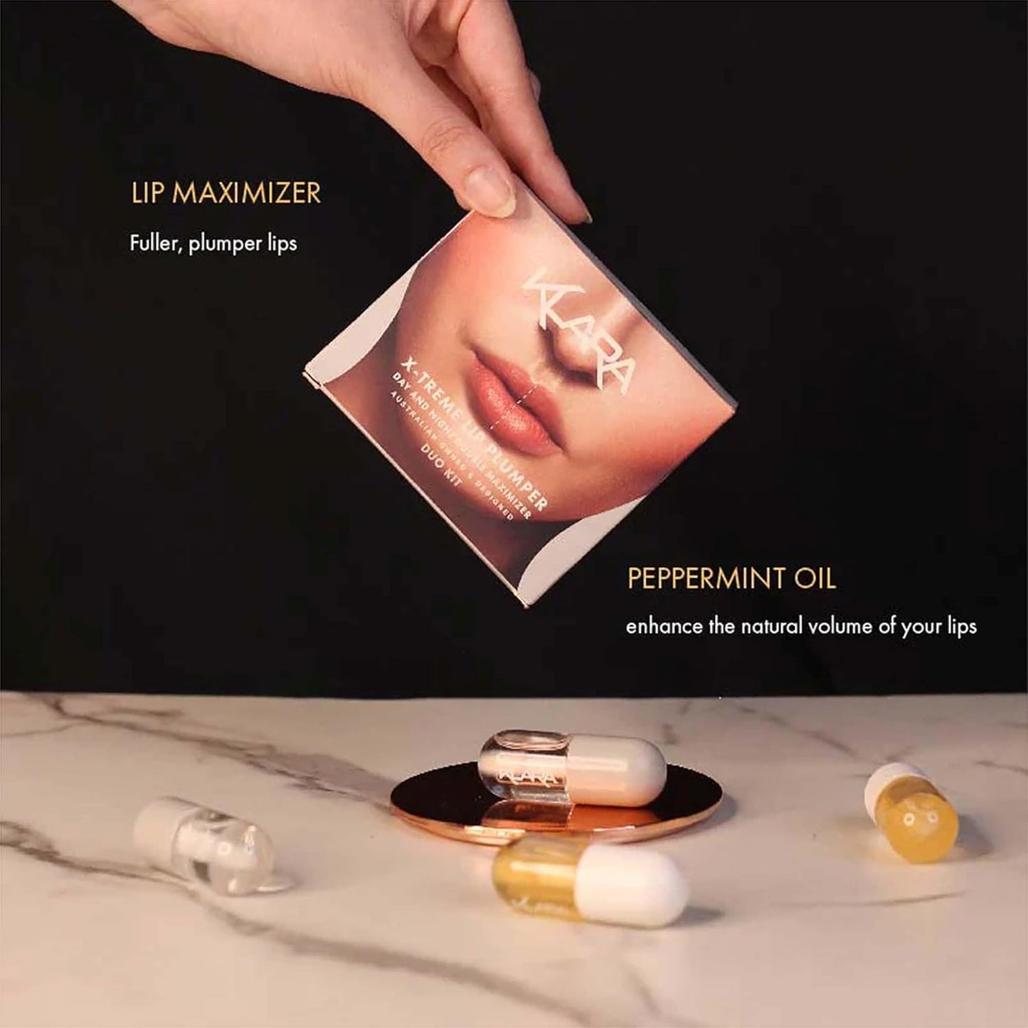 the Lip Therapy Kit - Lip Care Kit Includes Lip Oil, Lip Plumper and Lipstick for Women - Long-Lasting, Non-Drying Formula - 3 Pc