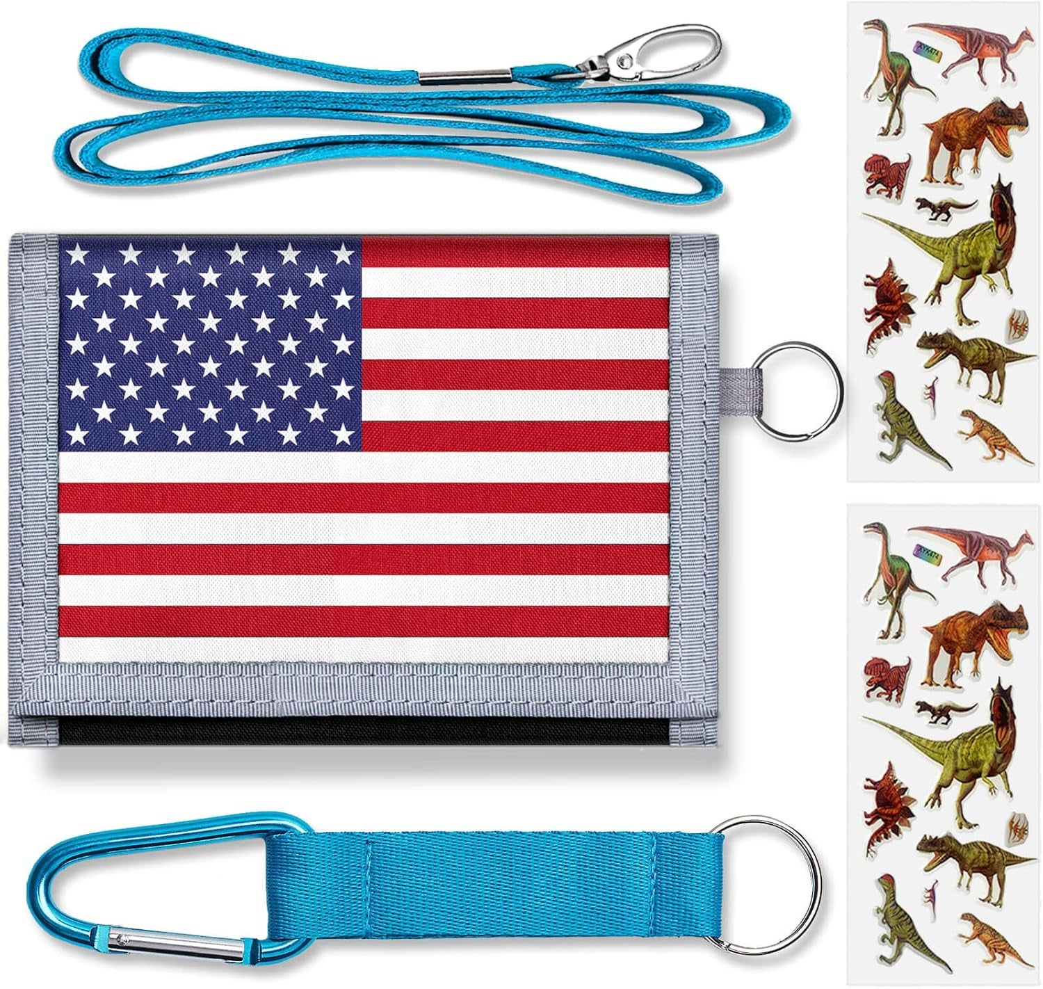 Kids Wallet for Boys Ages 6-8 Trifold, Wallets for Boys with Zippered Coin Pocket and Card Holders, Novelty Wallet for Childrens Birthday Gifts