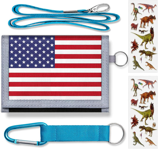 Kids Wallet for Boys Ages 6-8 Trifold, Wallets for Boys with Zippered Coin Pocket and Card Holders, Novelty Wallet for Childrens Birthday Gifts
