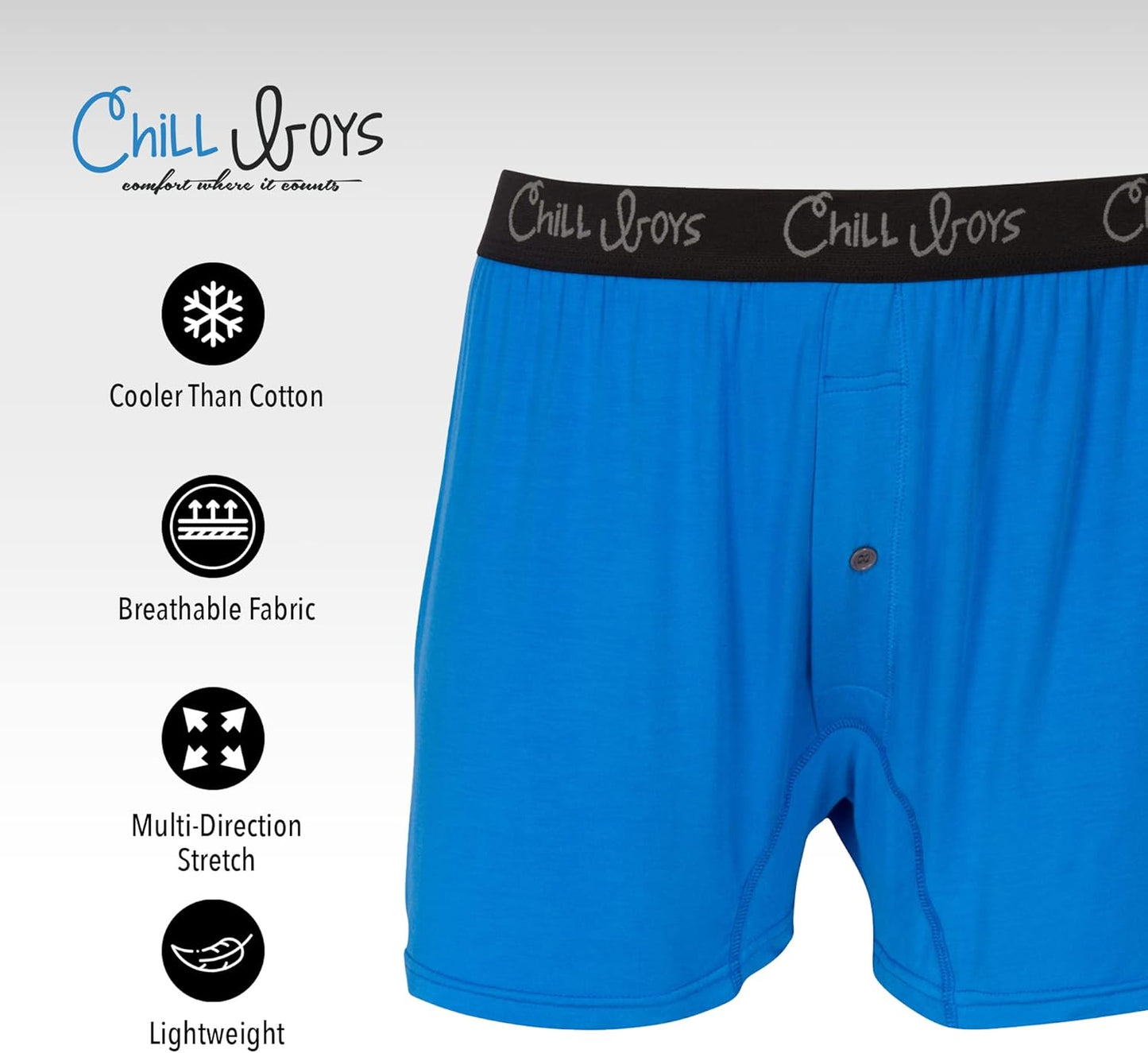 Viscose from Bamboo Boxers for Men - Cool Comfortable, Soft Breathable Men'S Underwear - Boxer Shorts