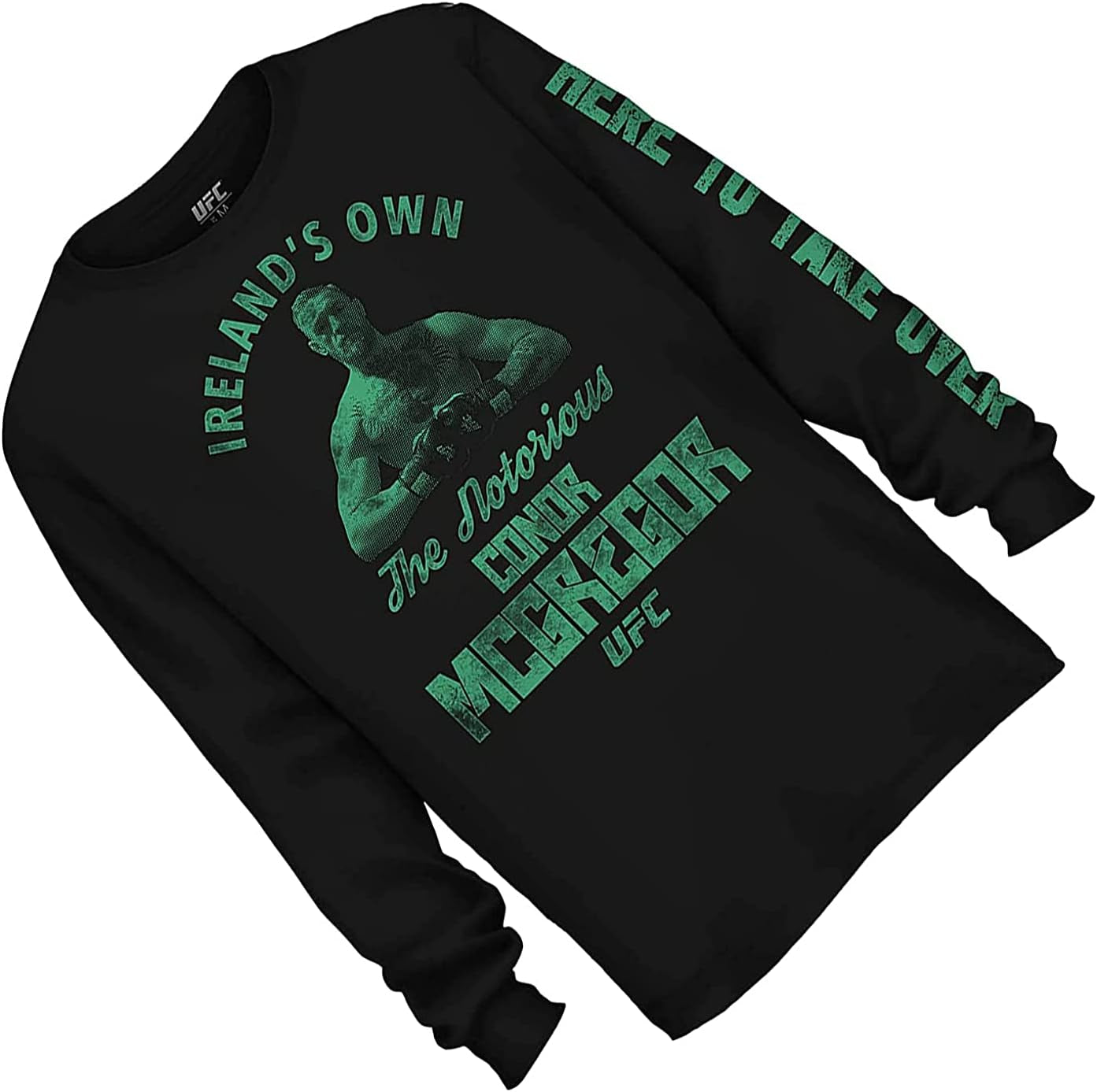 Mens UFC Conor Mcgregor Shirt - the Notorious Conor Mcgregor Mens Long Sleeve T-Shirt - UFC Champ (Black, X-Large)