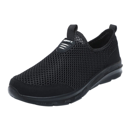 Shoes Men Mesh Breathable Men Shoes Black 44