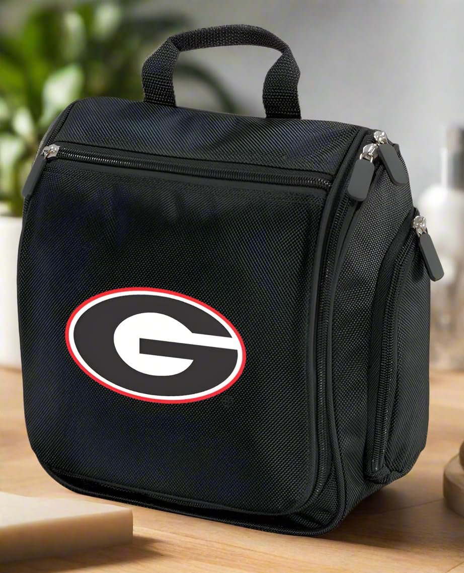 University of Georgia Toiletry Bags or Hanging Georgia Bulldogs Travel Shaving Kits for Men