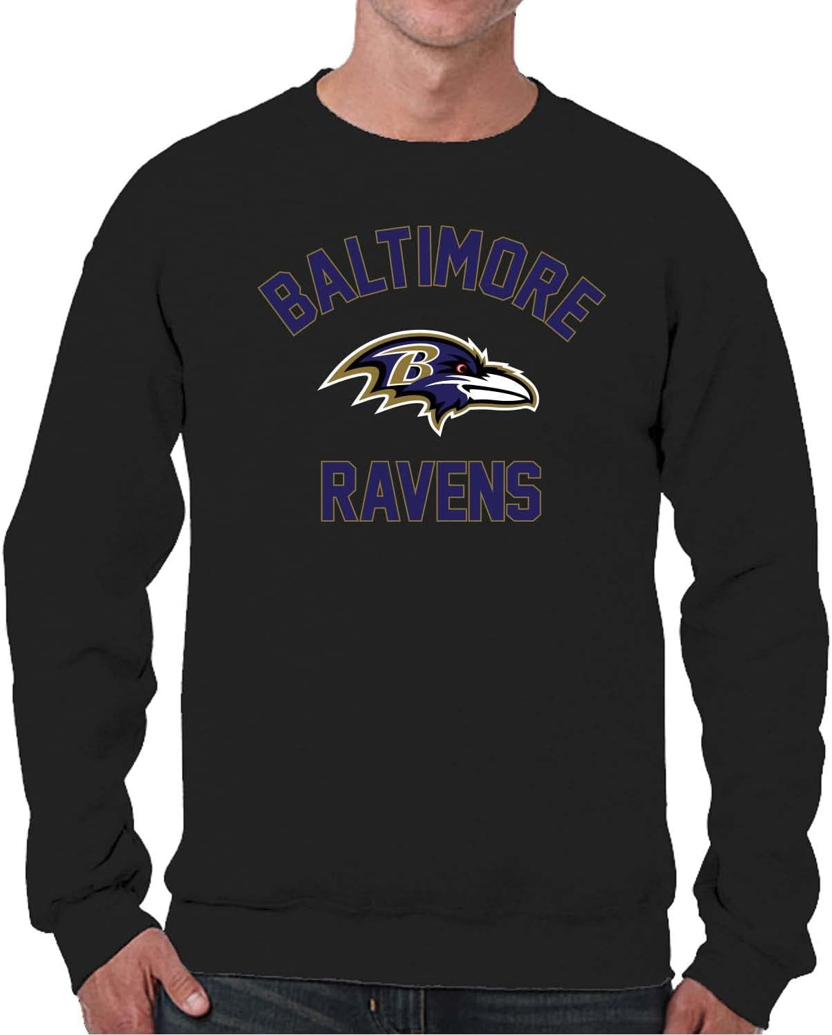 NFL Adult Gameday Football Crewneck Sweatshirt - Cotton Blend - Stay Warm, Comfortable & Stylish on Game Day