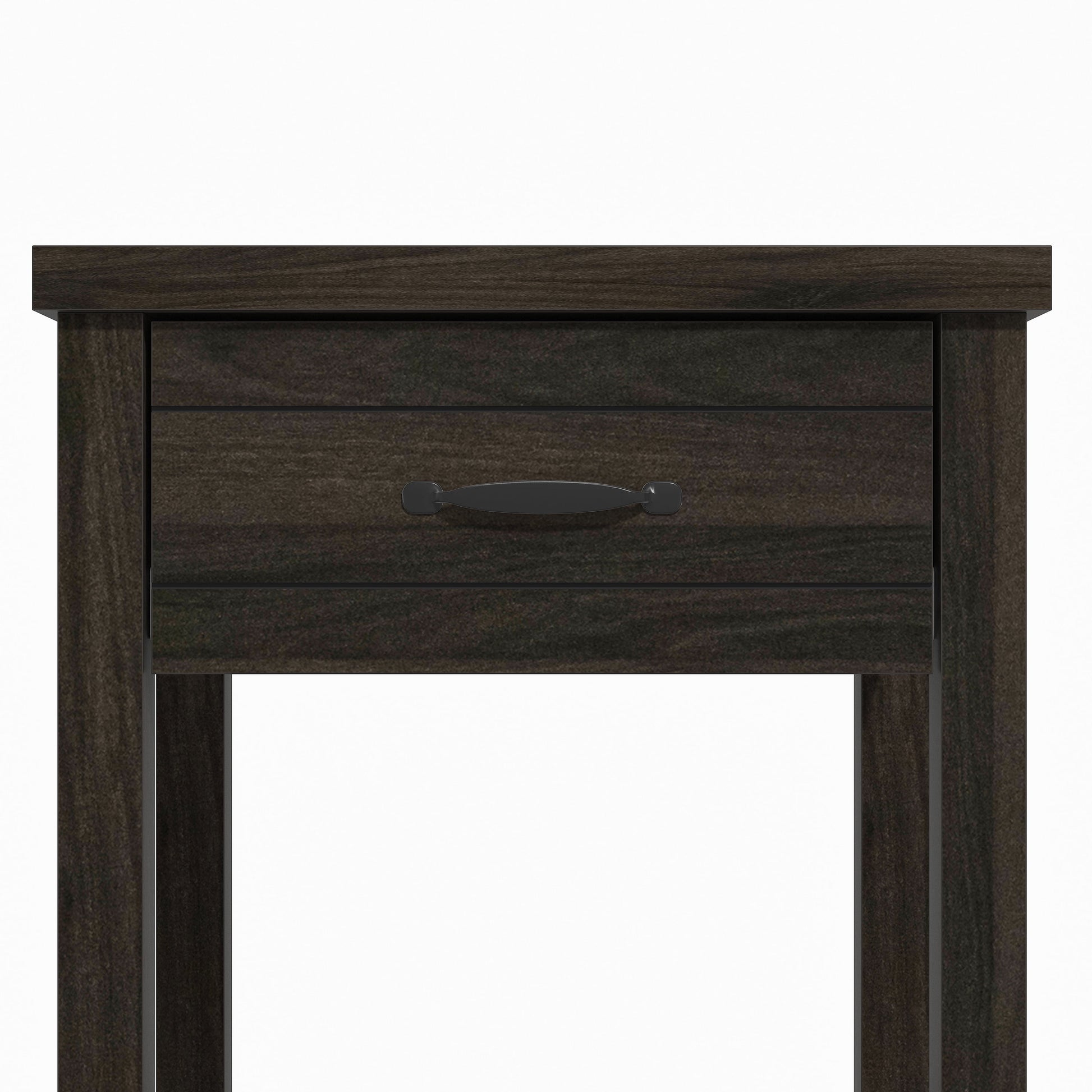 Lancaster Farmhouse 1 Drawer Nightstand, Set of 2, Dark Espresso