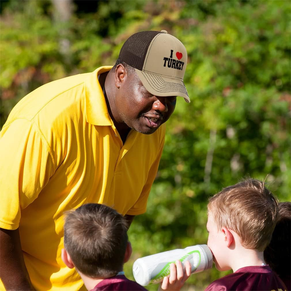 Richardson Trucker Hat I Love Turkey I Love Polyester Baseball Cap