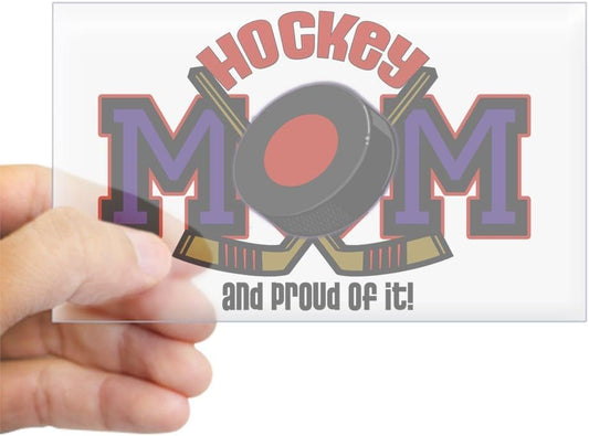 Hockey Mom Rectangle Sticker Rectangle Bumper Sticker Car Decal