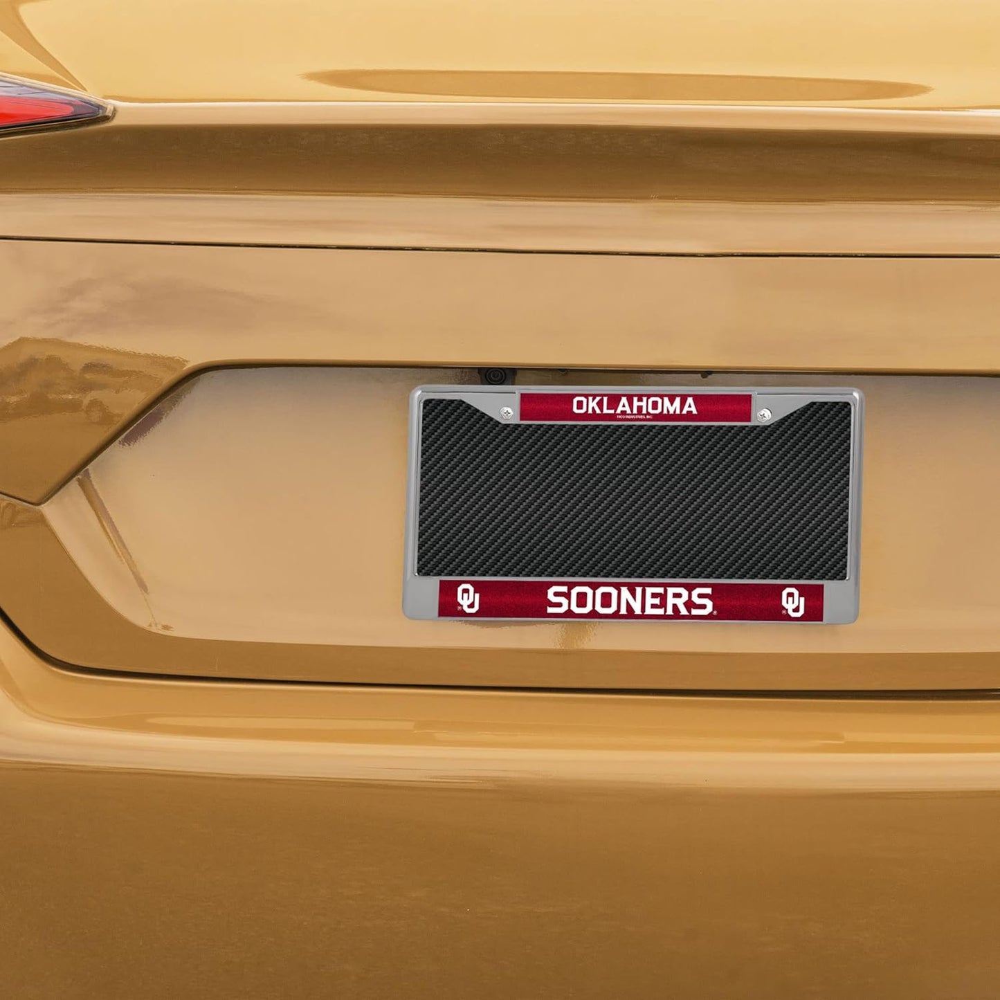 NCAA 12" X 6" Silver Bling Chrome Car/Truck/Suv Auto Accessory