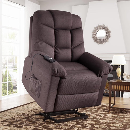 Lift Chairs for Elderly - Electric Recliner Chairs with Remote Control, Soft Fabric, Lounge