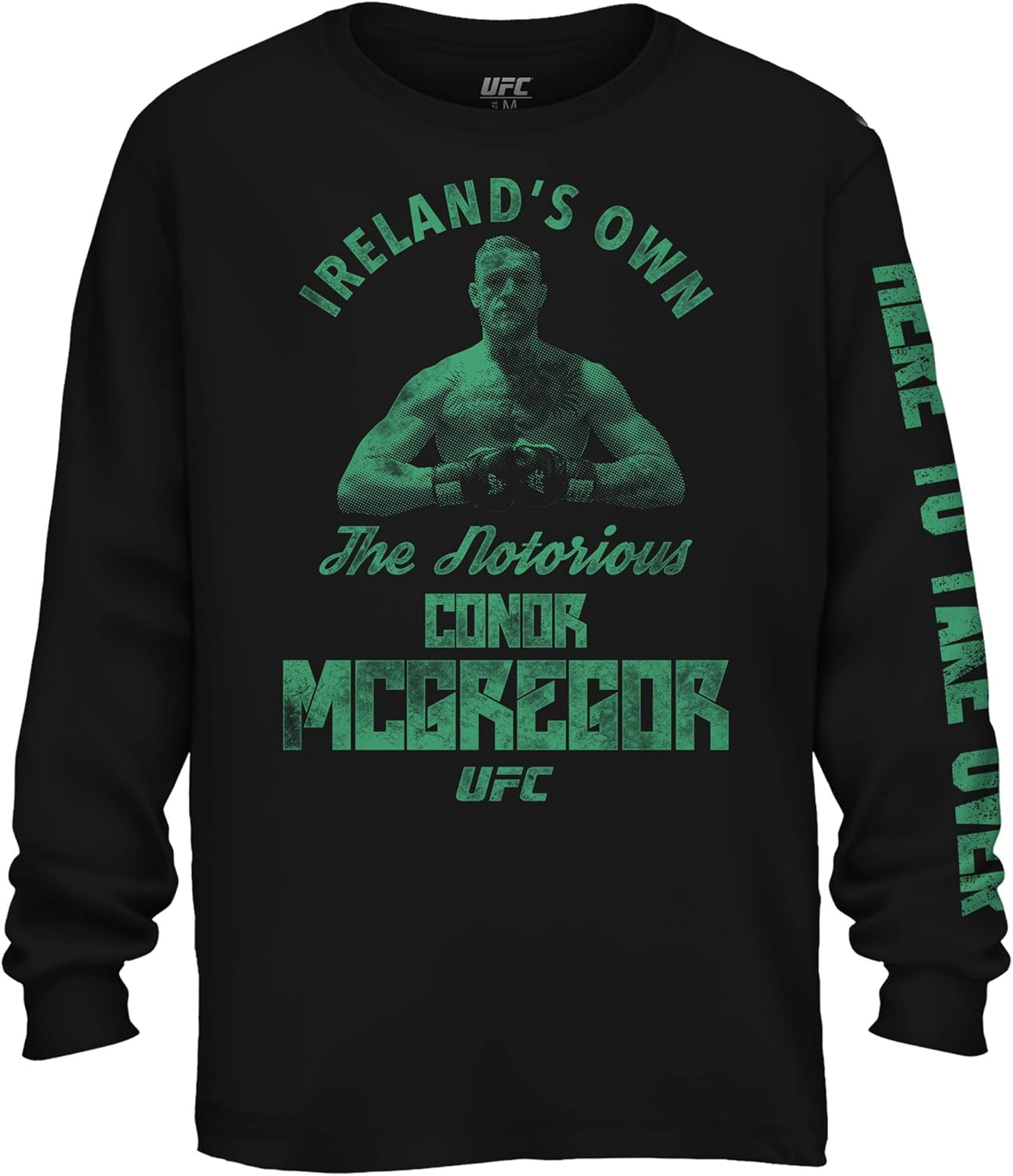 Mens UFC Conor Mcgregor Shirt - the Notorious Conor Mcgregor Mens Long Sleeve T-Shirt - UFC Champ (Black, X-Large)