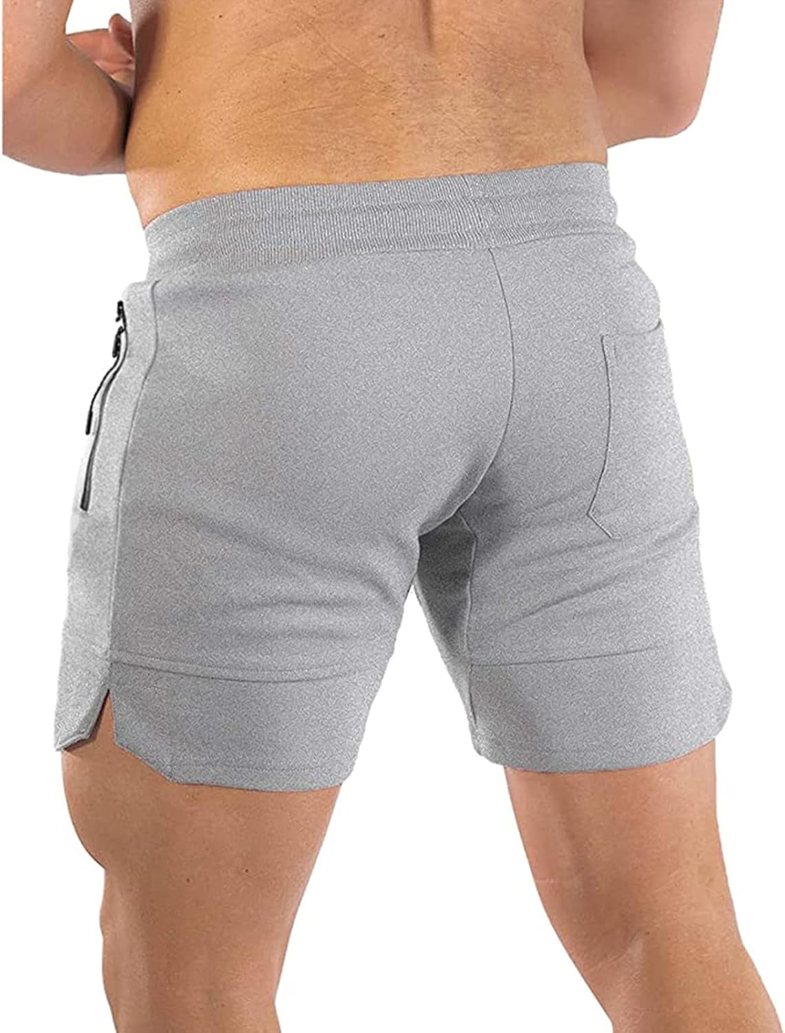 Mens Workout Shorts 5 Inch Quick Dry Gym Shorts for Men Athletic Running Shorts with Zipper Pockets