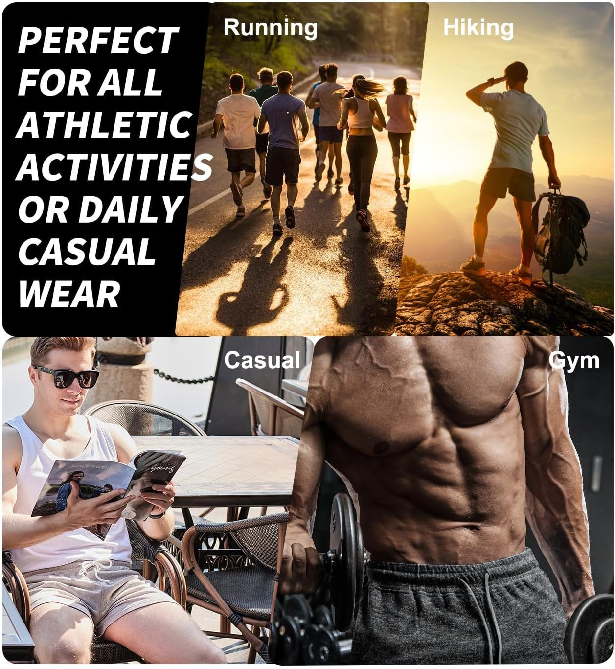 Mens Athletic Sweat Shorts 5.5" Elastic Waist Casual Pajama Short with Pocket Gym Workout Short Shorts for Men