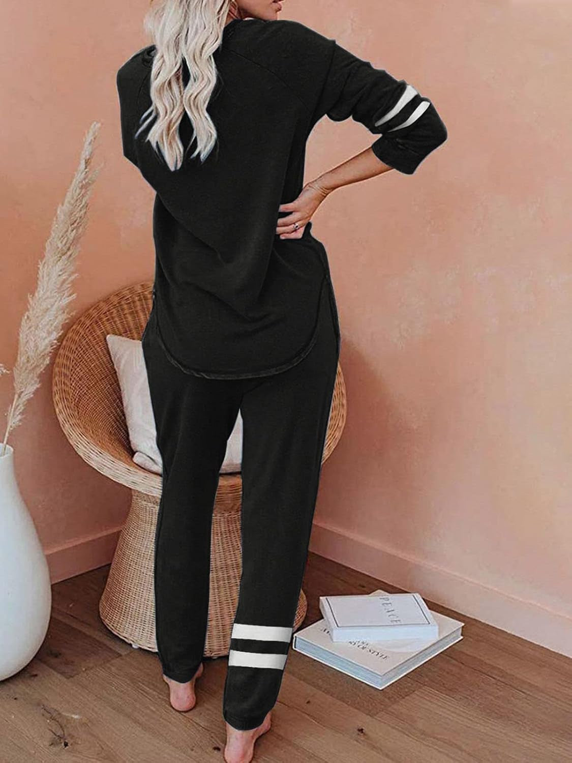Lounge Sets for Women 2 Piece Pajama Sets Joggers Outfits PJ Sets Nightwear Loungewear