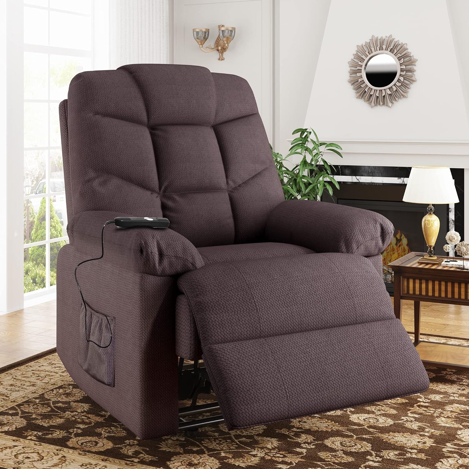 Lift Chairs for Elderly - Electric Recliner Chairs with Remote Control, Soft Fabric, Lounge