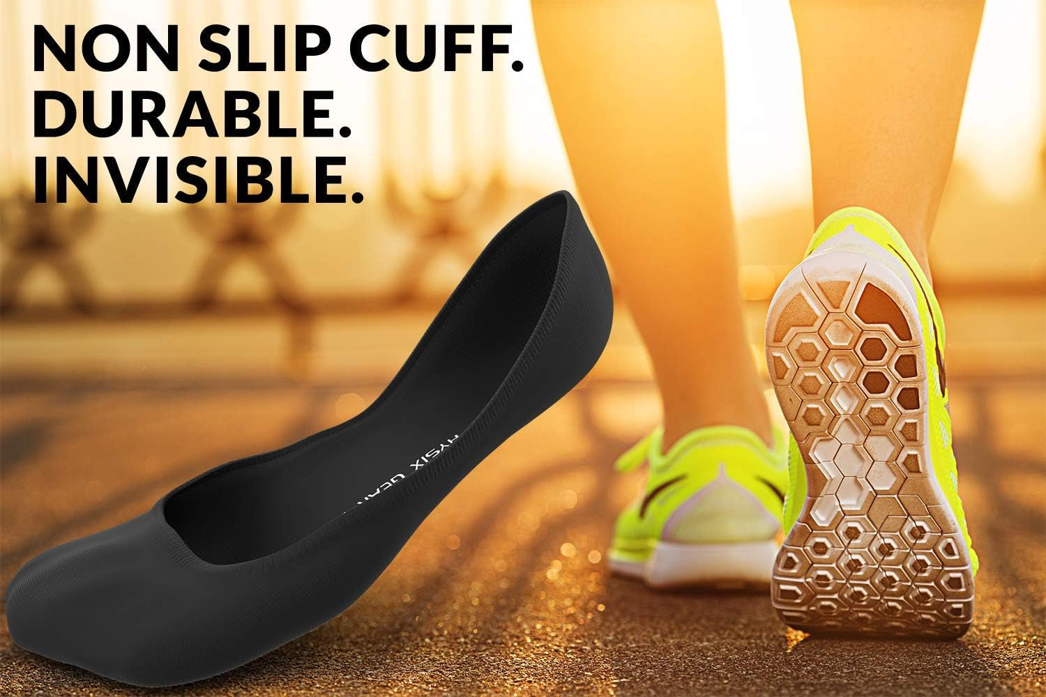 Physix Gear No Show Socks Women & Men, Low Cut Non-Slip Thin Liner, Hidden Nonshow Socks for Flats, Casual, Athletic