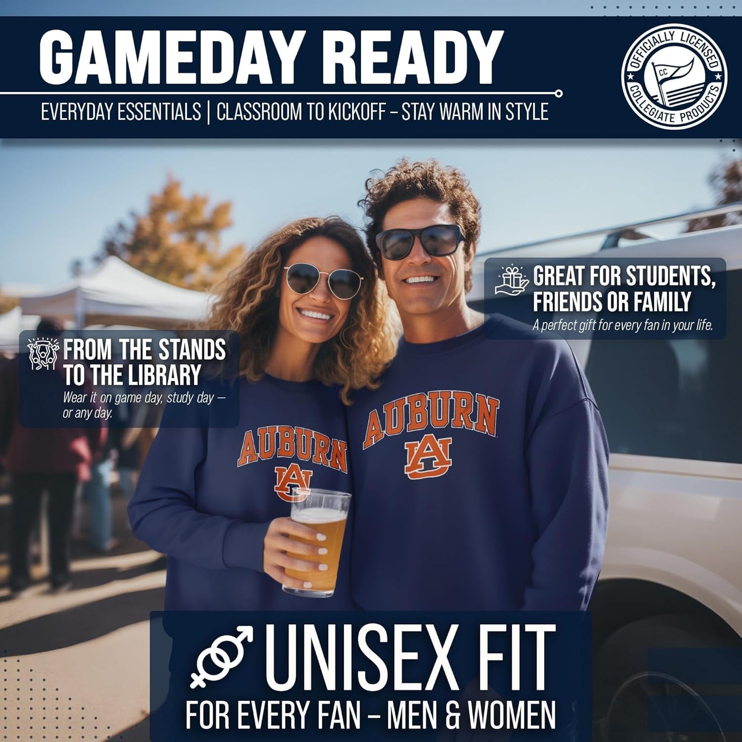 Adult Arch & Logo Soft Style Gameday Crewneck Sweatshirt
