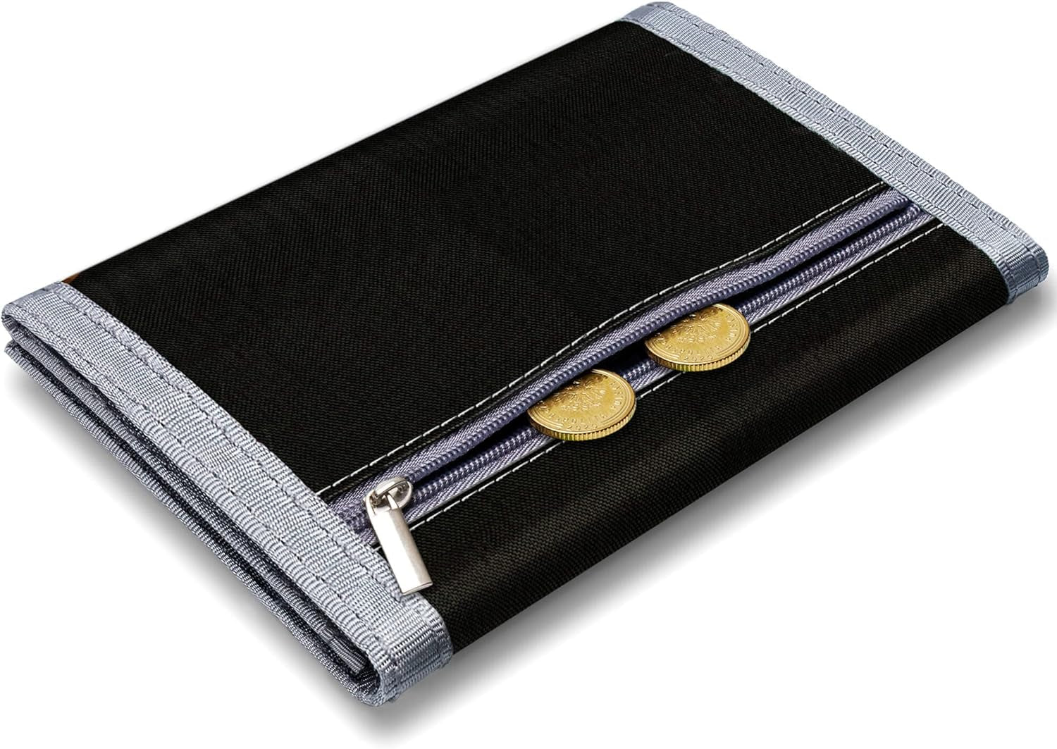 Kids Wallet for Boys Ages 6-8 Trifold, Wallets for Boys with Zippered Coin Pocket and Card Holders, Novelty Wallet for Childrens Birthday Gifts