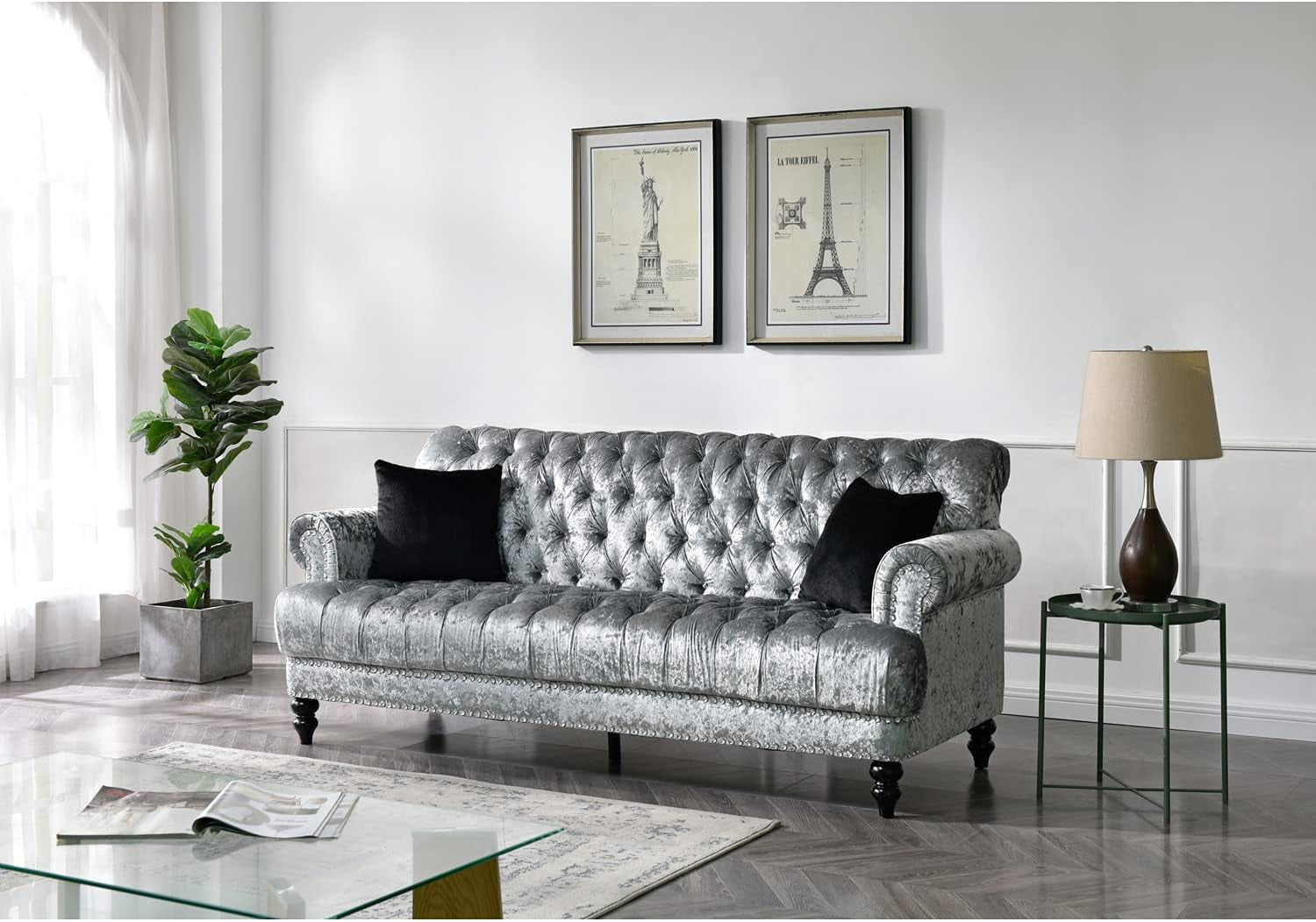 Paris Sofas, Silver Grey