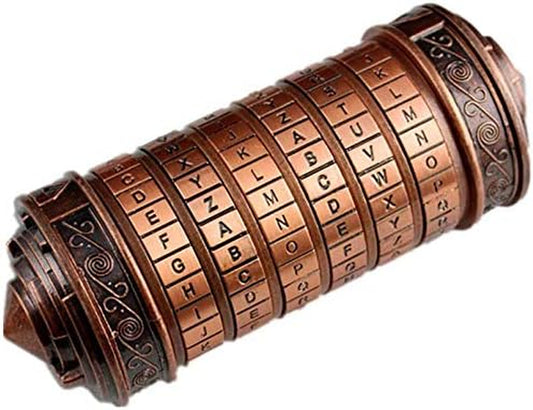 Cryptex Da Vinci Code Mini Cryptex Lock Puzzle Boxes with Special Compartments Anniversary Valentine'S Day Romantic Birthday Gifts for Her Gifts for Girlfriend Box for Men