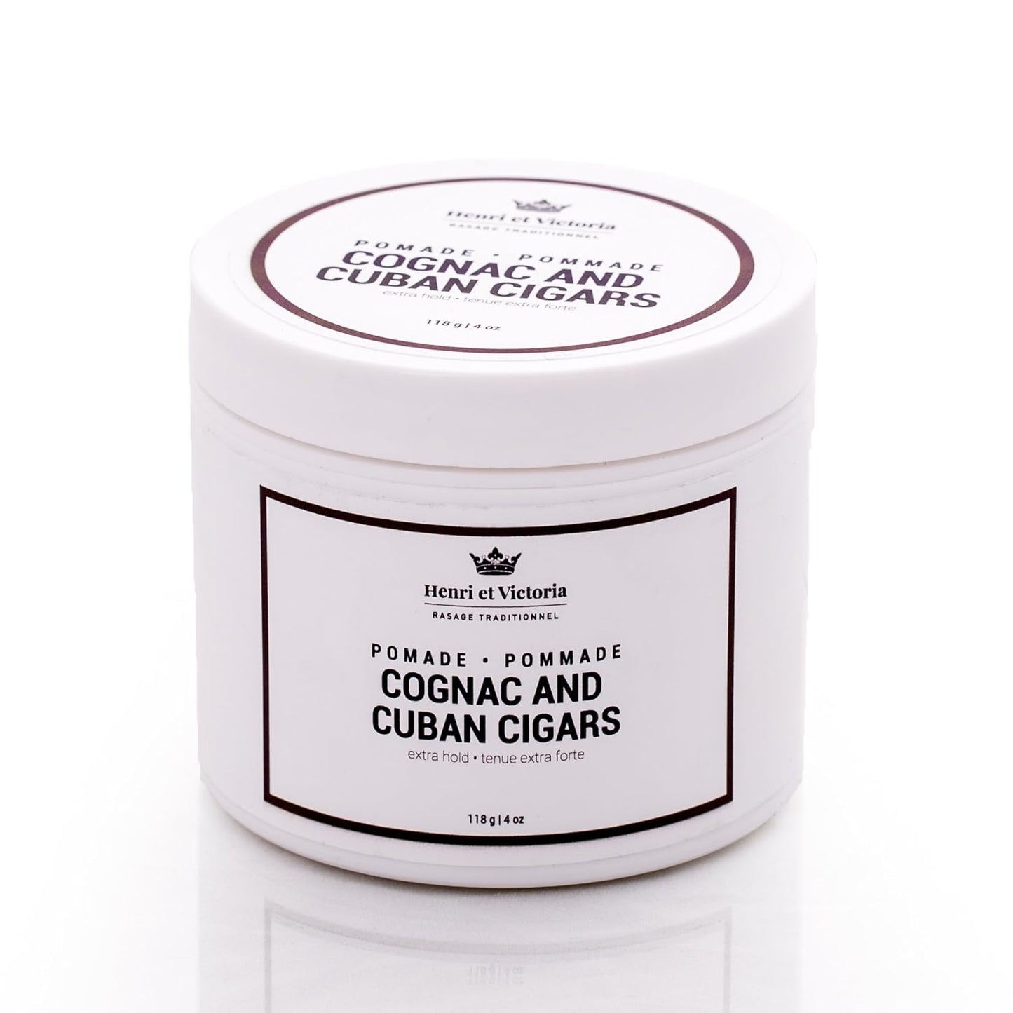 Cognac and Cuban Cigar Hair Pomade for Men Strong Hold and Medium Shine - Water-Based Hair Styling Pomade, Adds Texture and Thickness, Easy to Wash Out - All Day Hold for All Hair Styles - 118G 4Oz